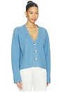 view 2 of 4 V-neck Cardigan in Azure