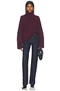 view 5 of 4 Girlfriend Turtleneck in Bordeux