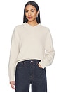 view 1 of 4 Chunky V-neck Sweater in Chalk