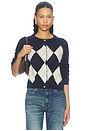 view 1 of 4 CÁRDIGAN ARGYLE  in Navy