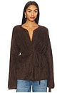 view 1 of 4 Brushed Cardigan in Mocha