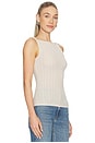 view 2 of 5 Cable Knit Singlet Top in Chalk