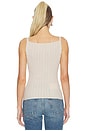 view 3 of 5 Cable Knit Singlet Top in Chalk