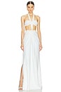view 1 of 3 Bandeau Knot Knit Dress in Cream