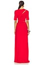 view 4 of 4 Gathered Slit Maxi Dress in Red