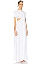view 2 of 3 Floor Length Knot Dress in White