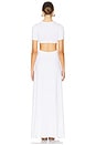 view 3 of 3 Floor Length Knot Dress in White