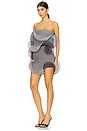 view 3 of 5 Italian Micro Mini Dress in Silver & Black