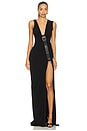 view 1 of 4 Gathered Belt Dress in Black