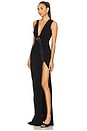 view 3 of 4 Gathered Belt Dress in Black