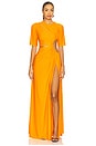 view 1 of 4 X REVOLVE Gathered Slit Dress in Tangerine