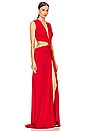 view 2 of 3 Triple Loop Knit Dress in Red