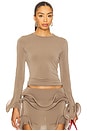 view 1 of 4 Wave Top in Sage Grey