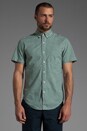 view 1 of 5 S/S Button Down Shirt in Green Gingham
