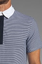 view 5 of 5 S/S Polo Shirt in Thin Navy Stripe