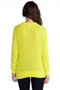 view 3 of 5 Long Sleeve Open Stitch Fuzzy Sweater in Pomme