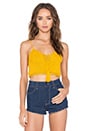view 1 of 3 Crop Crochet Tank in Sunflower Combo