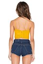 view 3 of 3 Crop Crochet Tank in Sunflower Combo