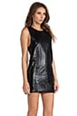view 3 of 6 Quilted Shift Dress in Black