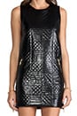view 5 of 6 Quilted Shift Dress in Black
