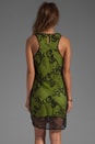view 4 of 6 Embroidered Dress in Black/Fluro in Black & Fluro