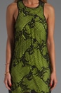 view 5 of 6 Embroidered Dress in Black/Fluro in Black & Fluro