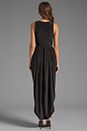 view 4 of 5 Silk Drape Petal Dress in Black