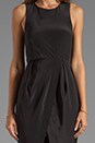 view 5 of 5 Silk Drape Petal Dress in Black