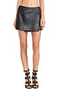 view 1 of 4 Leather Skort in Black