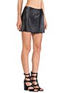 view 2 of 4 Leather Skort in Black