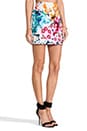 view 2 of 7 Flower Bomb Embroidered Mini Skirt in Floral Splice