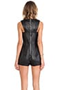 view 4 of 5 Leather Playsuit in Black