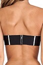 view 3 of 4 HAUT DE MAILLOT DE BAIN BUSTIER MINIMAL in Black & White Trim