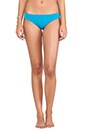 view 1 of 4 Neoprene Minimal Bikini Bottom in Turquoise