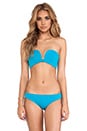 view 4 of 4 Neoprene Minimal Bikini Bottom in Turquoise