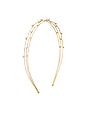 view 3 of 3 Pearl Headband in Gold