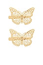 view 1 of 3 Flirt And Flutter Hair Clip in Gold