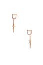 view 2 of 2 BOUCLES D'OREILLES PENDANTES ARIA in Rose Gold