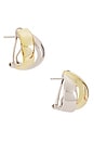 view 1 of 3 Connor Hoop in Gold & Silver