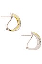 view 3 of 3 Connor Hoop in Gold & Silver