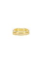 view 1 of 5 Vroom Ring Set in Gold