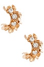 view 1 of 3 Tina Flower Ear Cuff in Gold