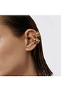 view 3 of 3 Tina Flower Ear Cuff in Gold