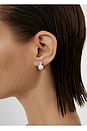 view 3 of 3 Cleo Stud Earring in White Pearl