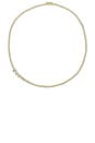 view 1 of 3 Astro Diamond Tennis Necklace in Gold