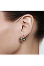 view 3 of 4 Triple Two Toned Hoop Earring in Gold & Silver