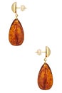 view 2 of 2 STABLES ドロップイヤリング in Amber