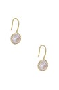 view 1 of 3 Bezel Drop Earring in Gold