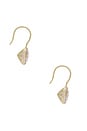 view 2 of 3 Bezel Drop Earring in Gold
