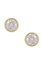 view 1 of 2 Bezel Solitaire Stud in Gold
